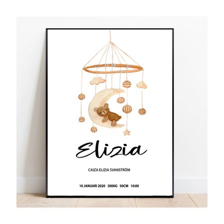 Födelseposter, doptavla, namntavla Nallen