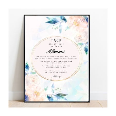 Tavla till mamma - Tack mamma