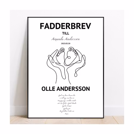 Fadderbrev, dopbrev Gud som haver barnen kär