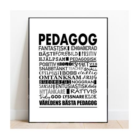 Poster till skolan & förskolan, pedagog
