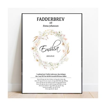 Fadderbrev Wild flowers