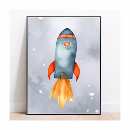 Poster Rymdraketen