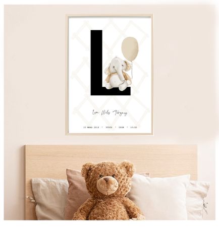 Födelseposter, doptavla, namntavla bokstavs elefanten