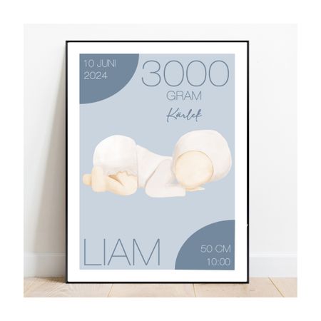 Födelseposter, namntavla, doptavla Bubblan blå