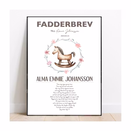 Fadderbrev Gunghäst