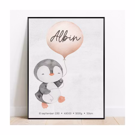 Födelseposter, namntavla, doptavla Pingu