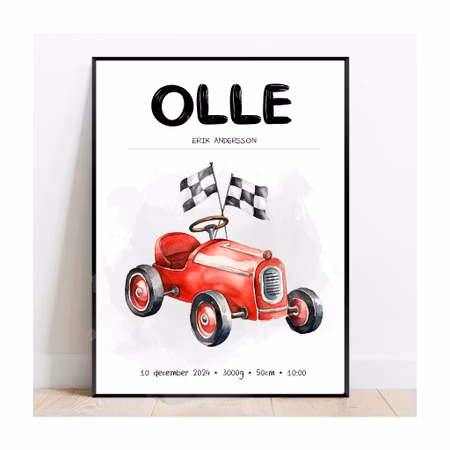 Födelseposter, namntavla, doptavla RALLY