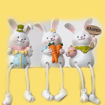 Påskpynt - Söta påskharar!