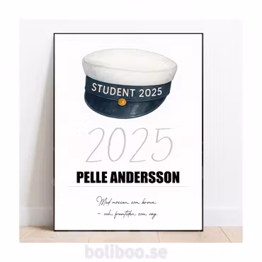 Poster till studenten, perfekt student present!