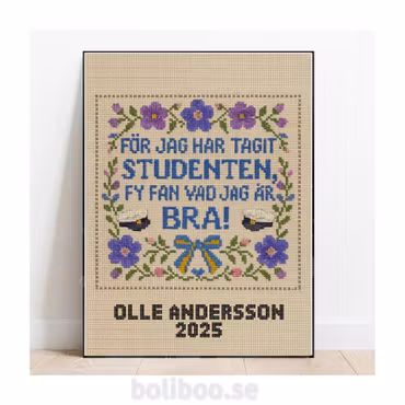 Poster till studenten, perfekt student present!