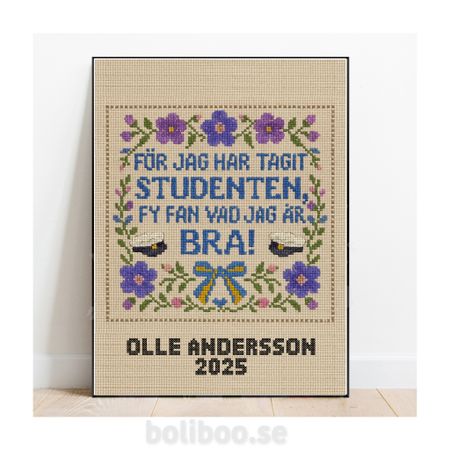 Poster till studenten, perfekt student present!