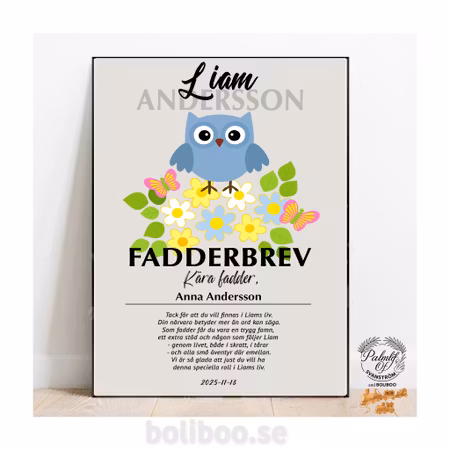 Fadderbrev ugglan