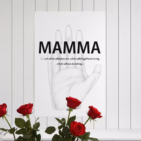Poster till mamma, perfekt mors dag present!