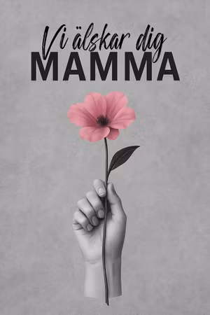 Poster till Mamma - PINK FLOWER ♥
