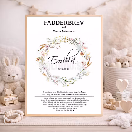 Fadderbrev wild Flowers