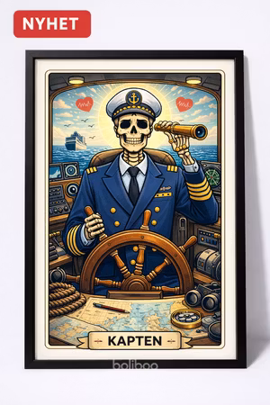 KAPTEN – skepp & hoj! Poster med attityd