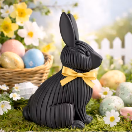 Påskhare ribbad - Påskdekoration - Stilren design - Boliboo