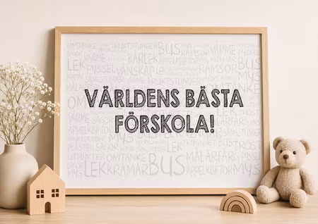 Poster världens bästa förskola