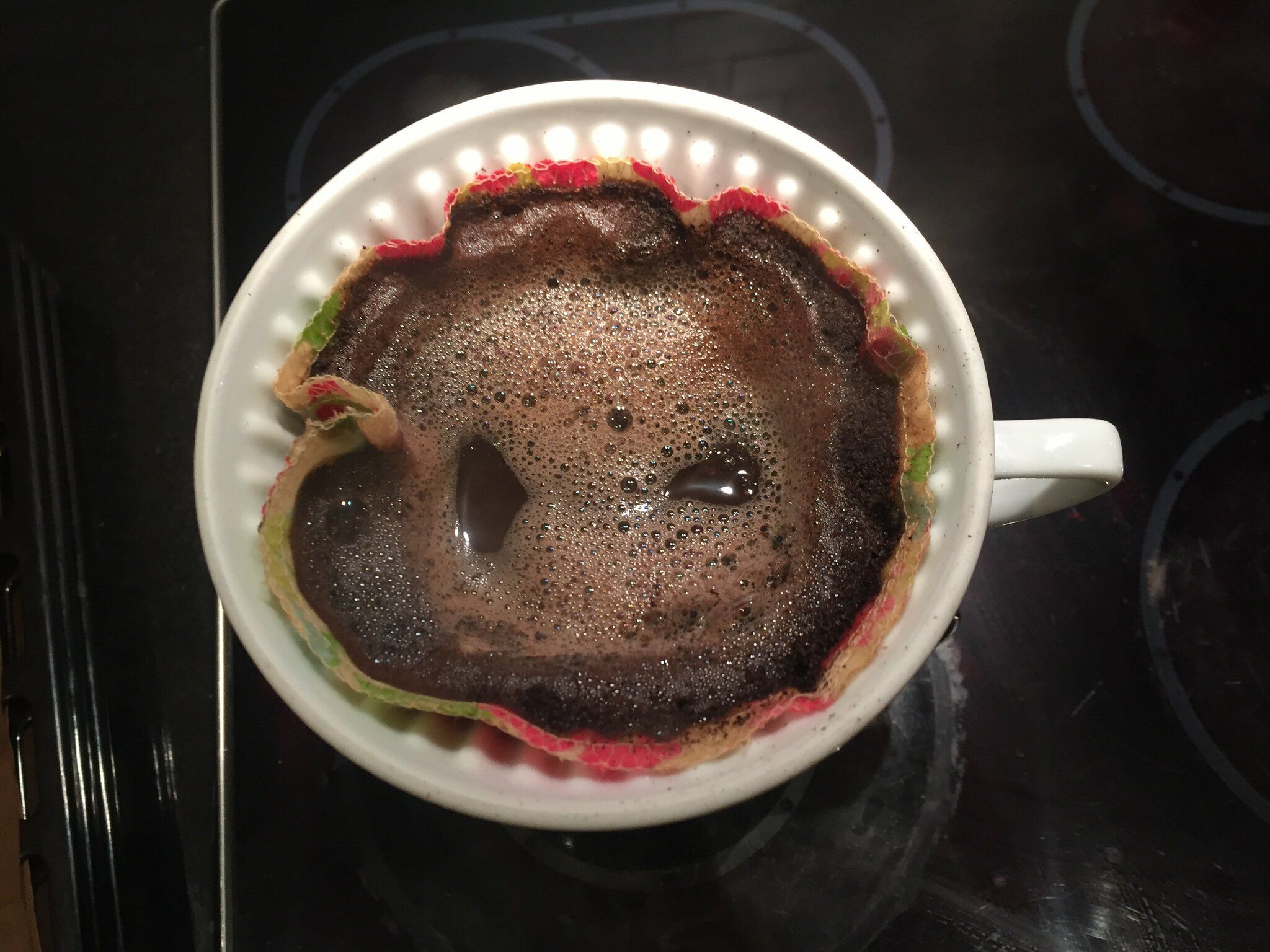 Handsytt kaffefilter i hampatyg