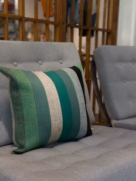 Kuddfodral – Randig – 45×45 cm | Remake Emmaboda