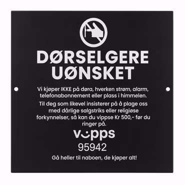 Selgere Uønsket (Gratis frakt!)