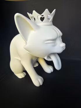 Kunglig kattfigur