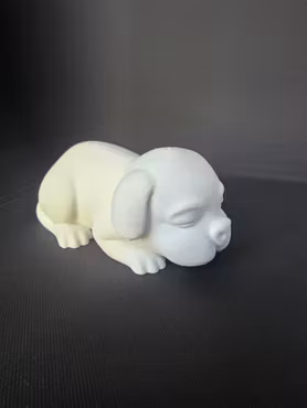 Sovande hundvalp