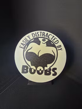 Easily distracted by boobs