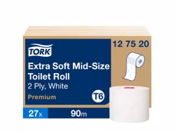 Toalettpapper TORK Pre T6 2-lag vit 27/fp