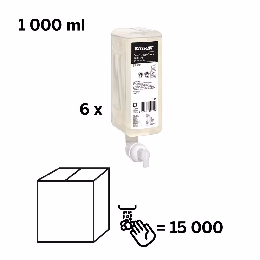 Skumtvål KATRIN Neutral Clean 1L