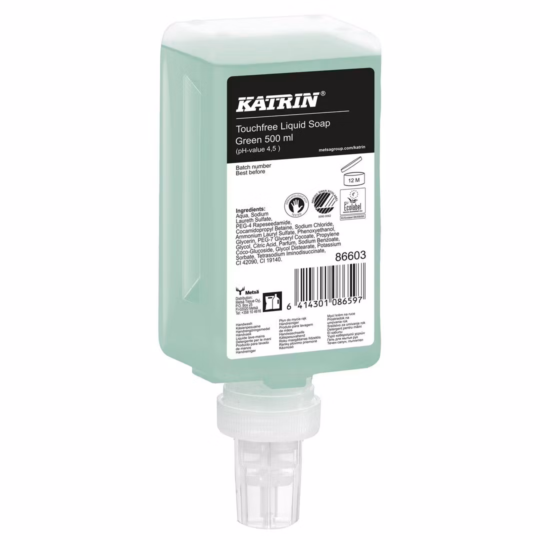 Tvål KATRIN Touchfree Green 500ml 12/fp