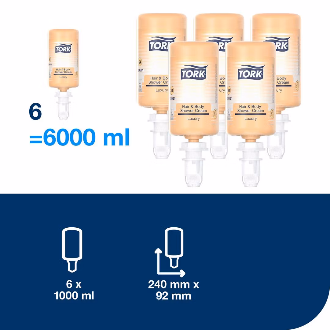 Duschtvål TORK S4 Luxury Hair&Body 1L 6/fp
