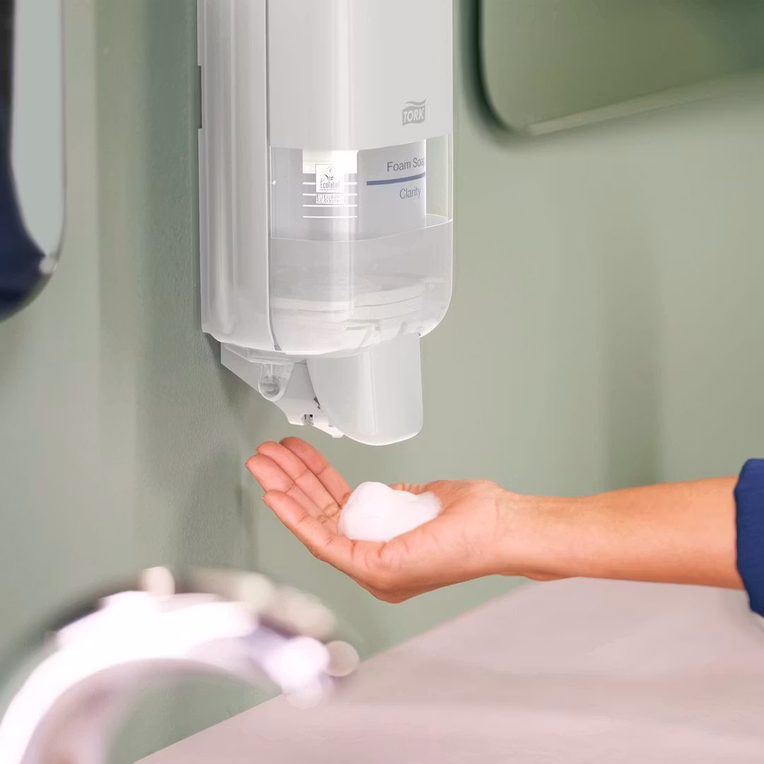 Dispenser TORK S4 tvål/handsprit vit