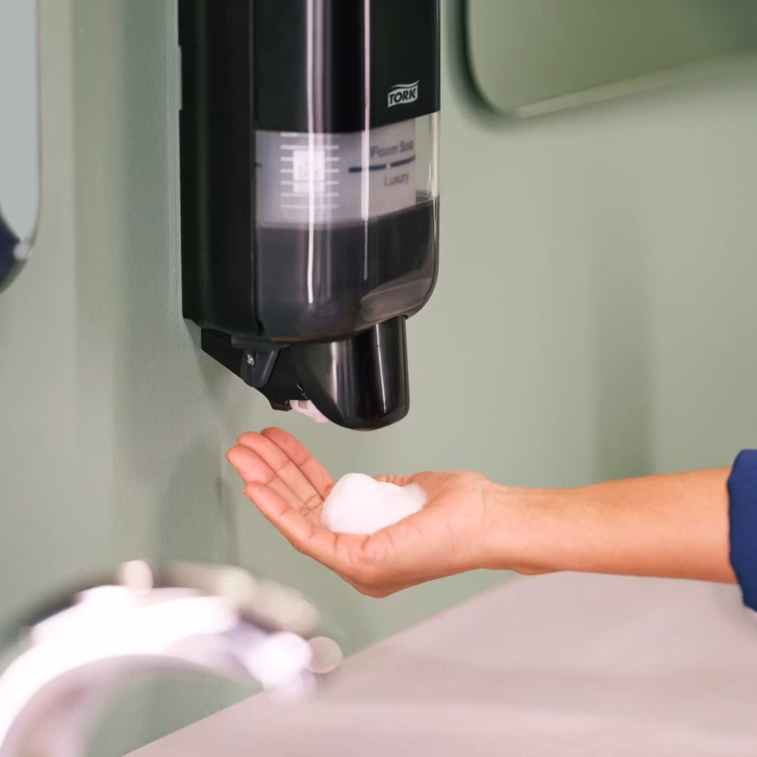 Dispenser TORK S4 tvål/handsprit svart
