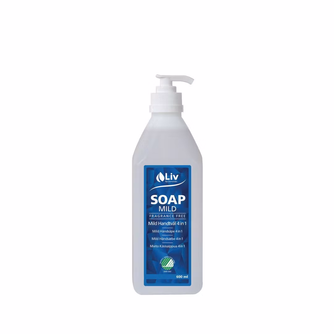 Tvål LIV Mild 4 i 1 oparfymerad 600ml