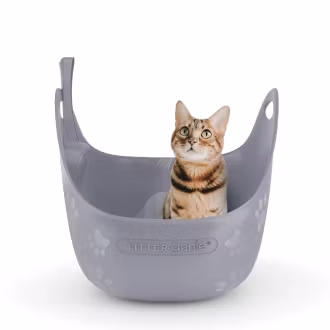 Litter Genie® katt toalett i färger grå eller vit