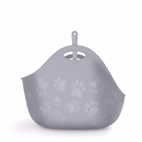Litter Genie® katt toalett med spade grå eller vit