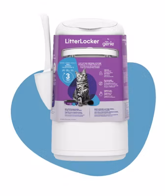 Litter Genie® kattavfallshink med refill och spade