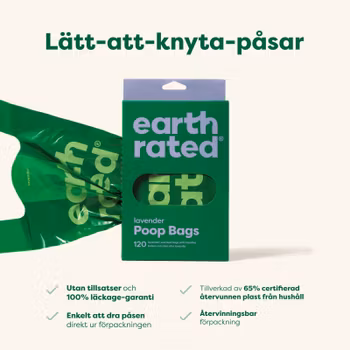 Earth Rated®hundbajspåsar med handtag