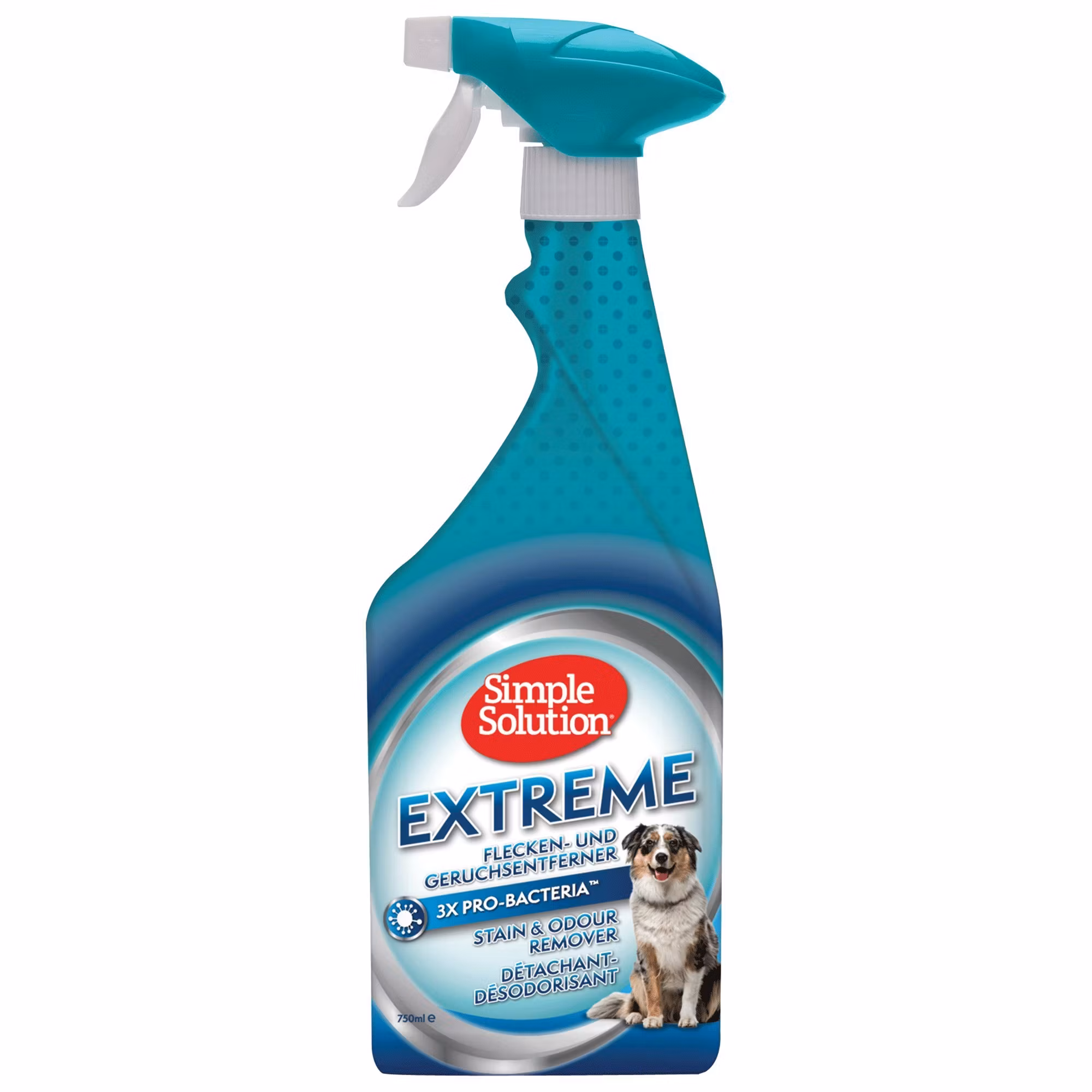 Simple Solution® Extreme Dog Stain & Odor Removers Enzymatic Cleaner  3X Pro Bacterial Cleansing Power - 750ml