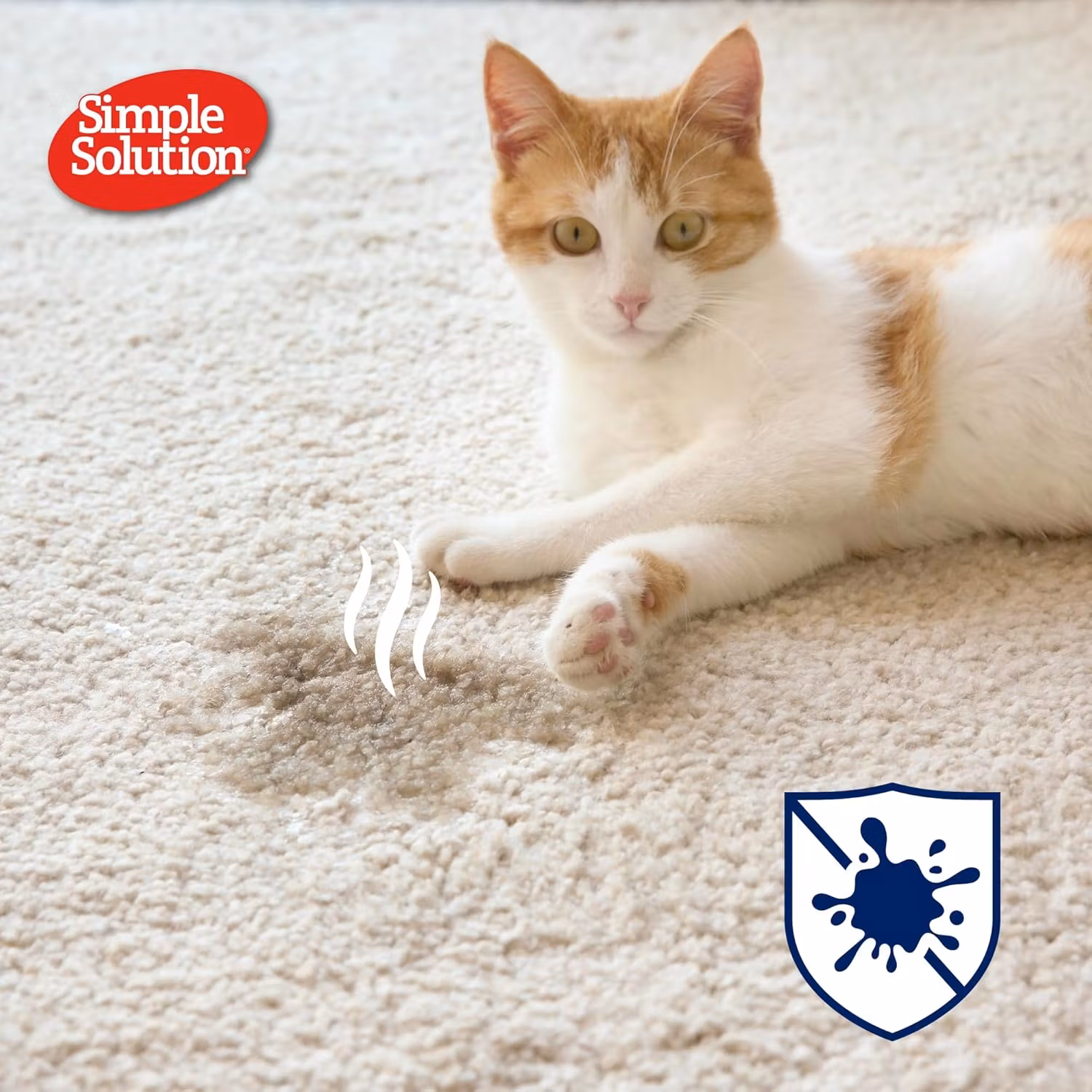 Simple Solution® Extreme Cat Stain and Odour Remover , Enzymatic Cleaner with 3X Pro-Bacterial Cleansing Power
