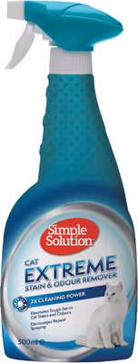 Simple Solution® Extreme Cat Stain and Odour Remover , Enzymatic Cleaner with 3X Pro-Bacterial Cleansing Power