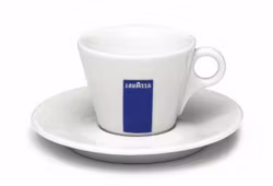 Lavazza kop en schotel cappuccino