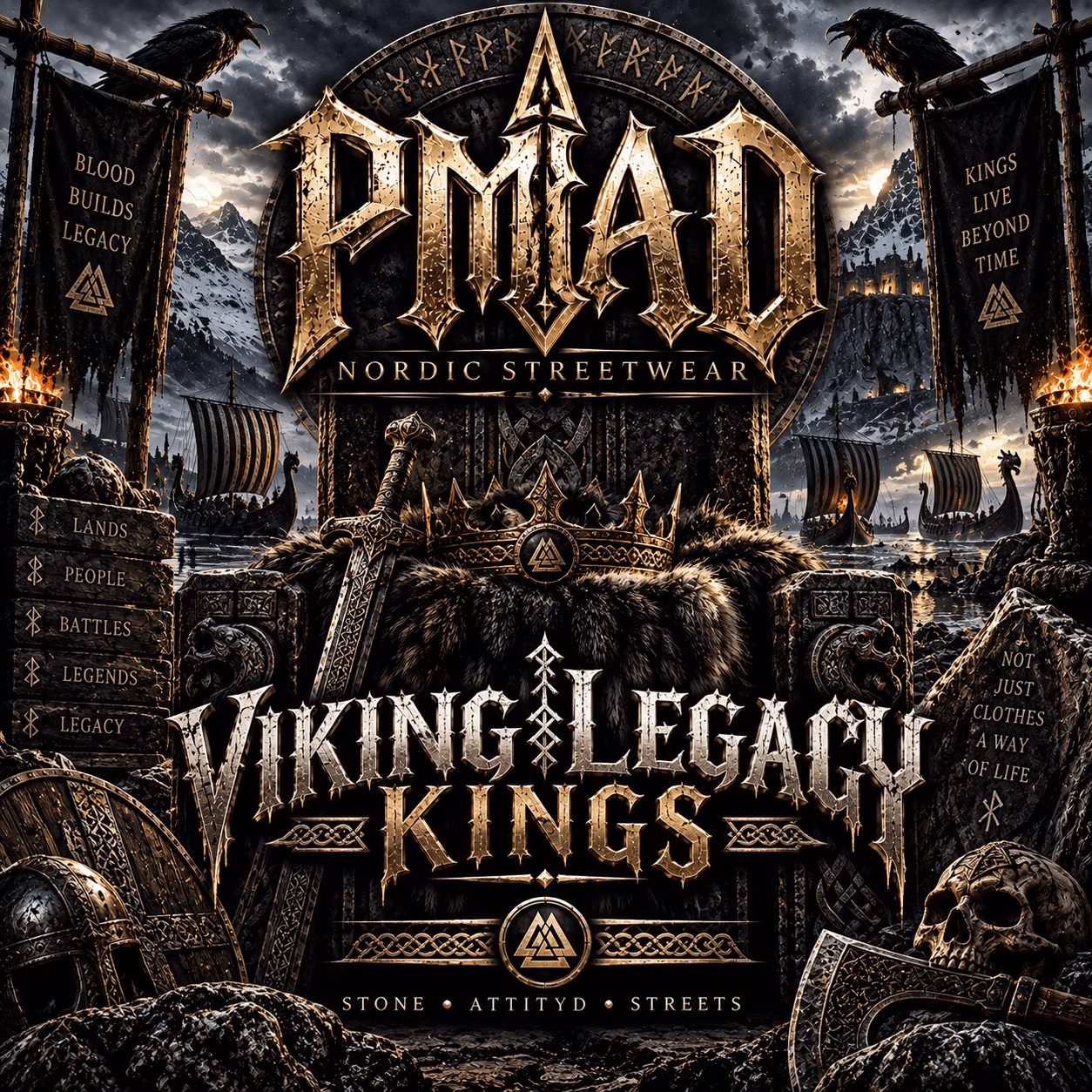 VIKING-LEGACY-KINGS - PMAD Nordic Streetwear