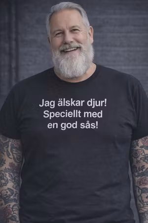 älskar djur (mörk humor)
