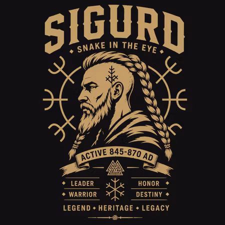 King Sigurd Snake in the eye