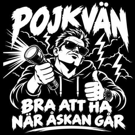 Pojkvän – Bra att ha när åskan går T-shirt