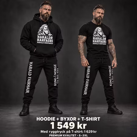 Bloodline-paket: Hoodie + Byxor + T-shirt