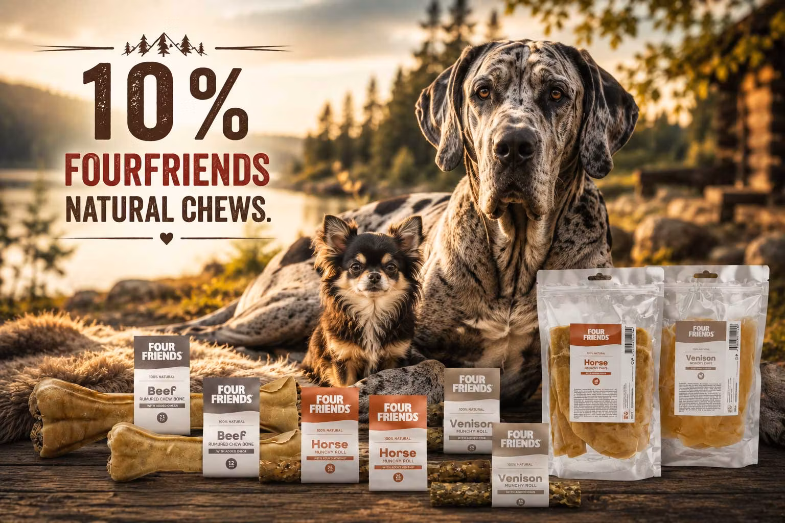 10% på FourFriends Tugg - Tuggster by HundaLunda