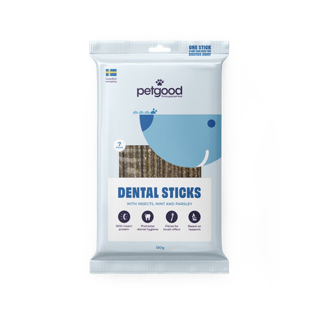 Petgood® Insektsbaserade Dental Sticks 180g